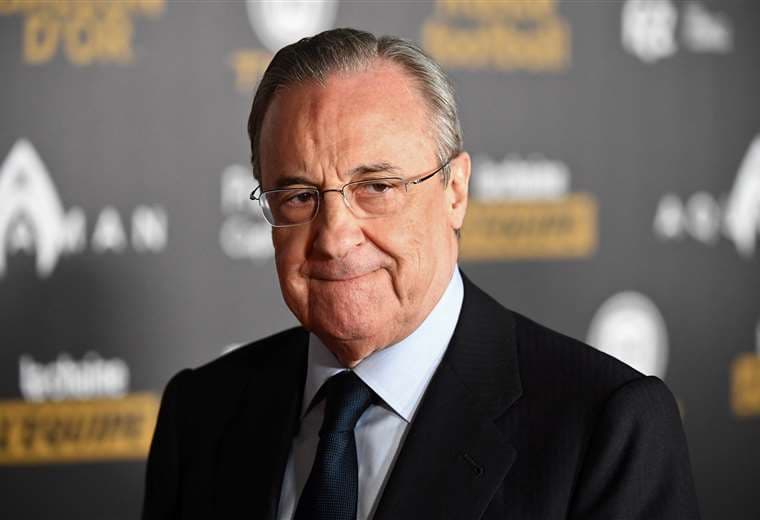 Florentino Pérez, presidente de Real Madrid y la naciente SuperLiga. Foto: AFP
