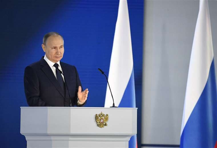 Putin lanzó un mensaje a sus detractores. Foto AFP