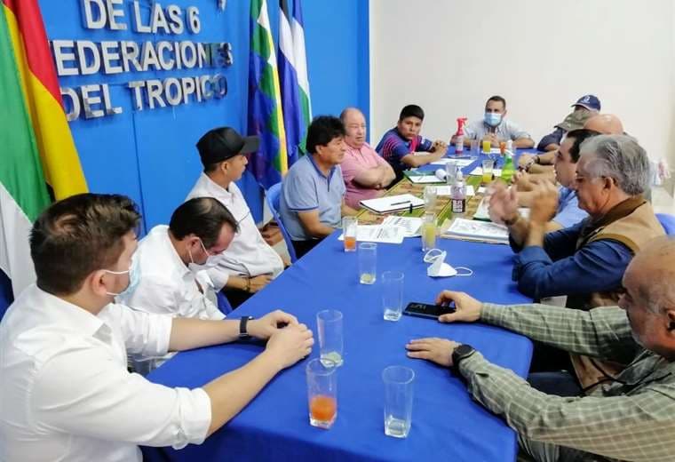 Productores del sector cárnico reunido con Morales 