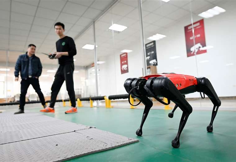 El perro-robot AlphaDog. Foto AFP 