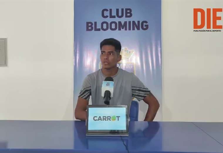 Julio Herrera, mediocampista de Blooming. Video: Club Blooming