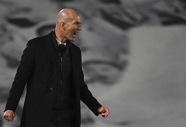 Zinedine Zidane, DT del Real Madrid. Foto: AFP