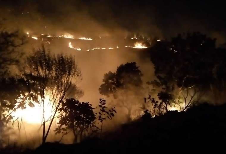 Un incendio se registró la noche del miércoles en el municipio de Porongo