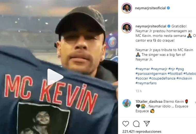 Captura de pantalla del video que publicó Neymar en sus redes sociales