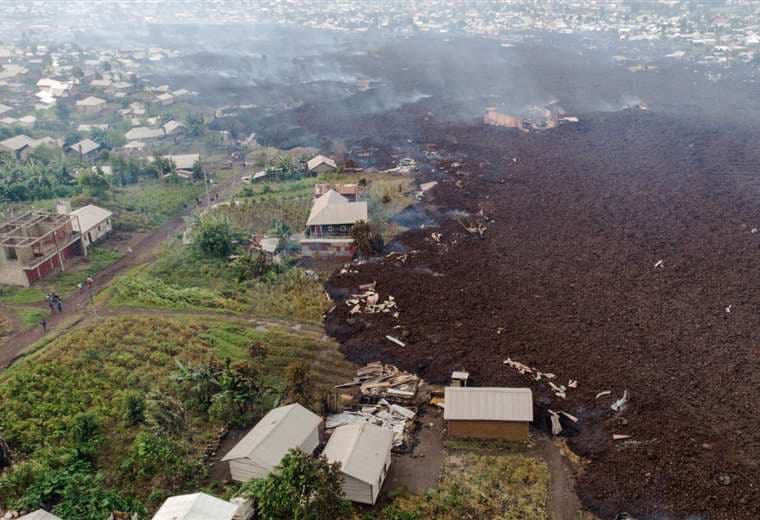 El volcán Nyiragongo erupcionó sin previo aviso 