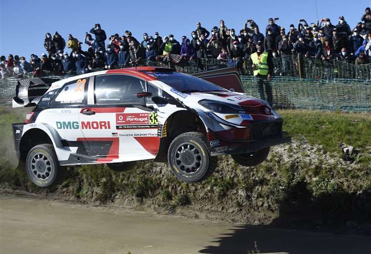Elfy Evans fue el ganador del Rally de Portugal. Foto: AFP
