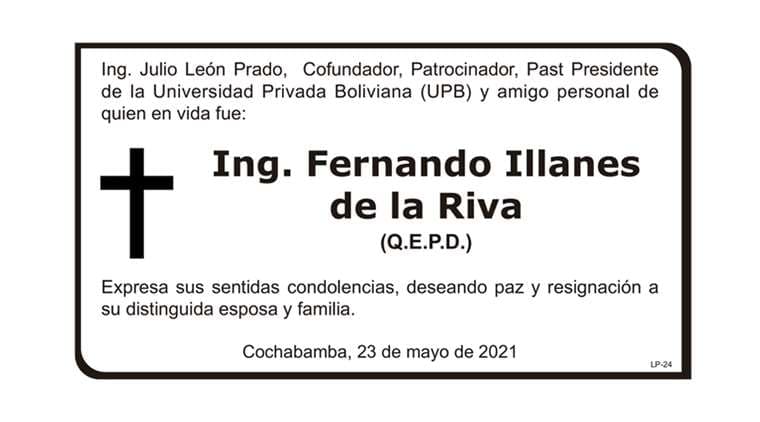 Ing. Fernando Illanes de la Riva