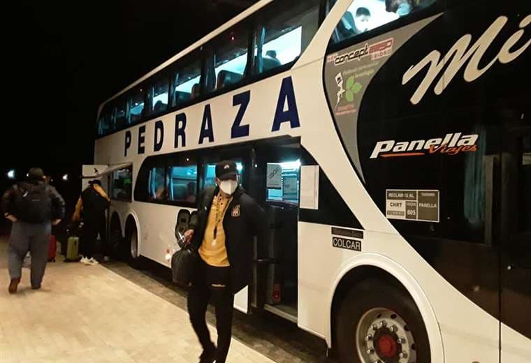 El Tigre llegó a Buenos Aires la noche del lunes. Foto: Club The Strongest
