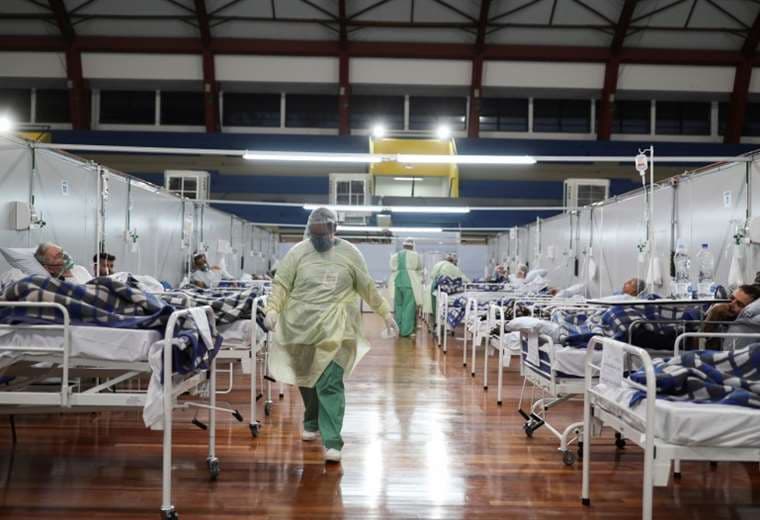 Hospitales con camas ocupadas en Ecuador