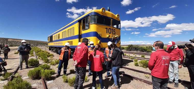 El arribo del tren I Ferroviaria Andina.