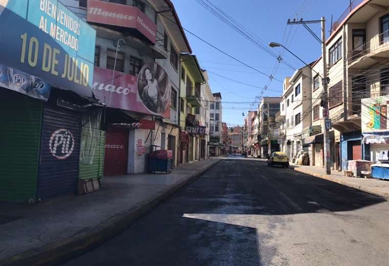 En Cochabamba los mercados permanecieron cerrados (Foto: Humberto Aillón)
