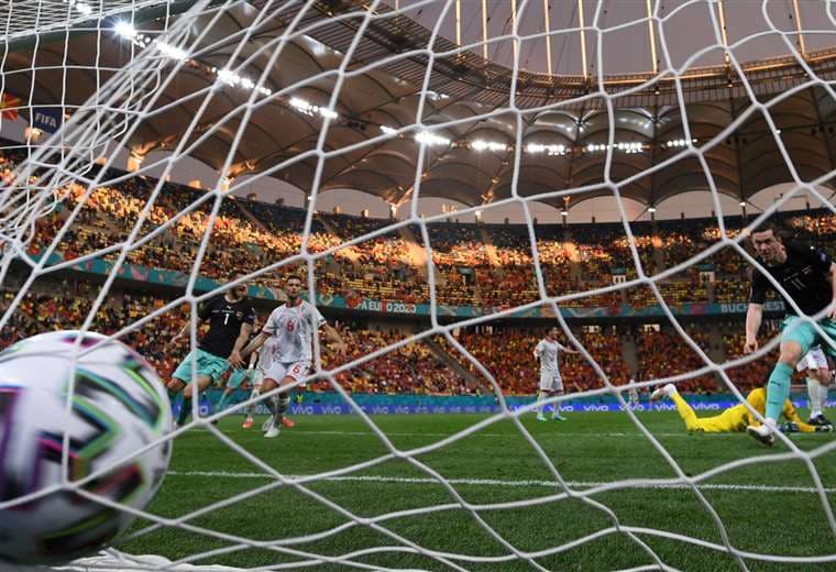 Michael Gregoritsch marcó el segundo gol de Austria. Foto: AFP