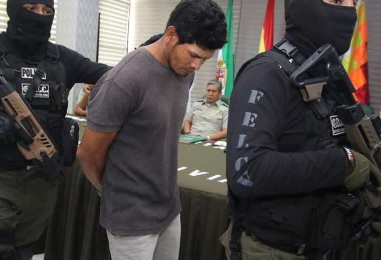 Foto archivo El Deber: Antonio Aguilar fue detenido y presentado a los medios el 2020