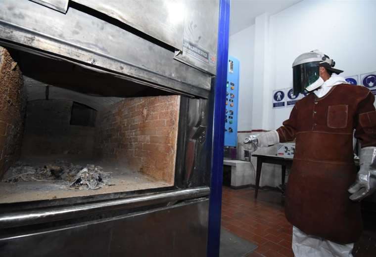 El horno de cremación de La Paz I AMN.