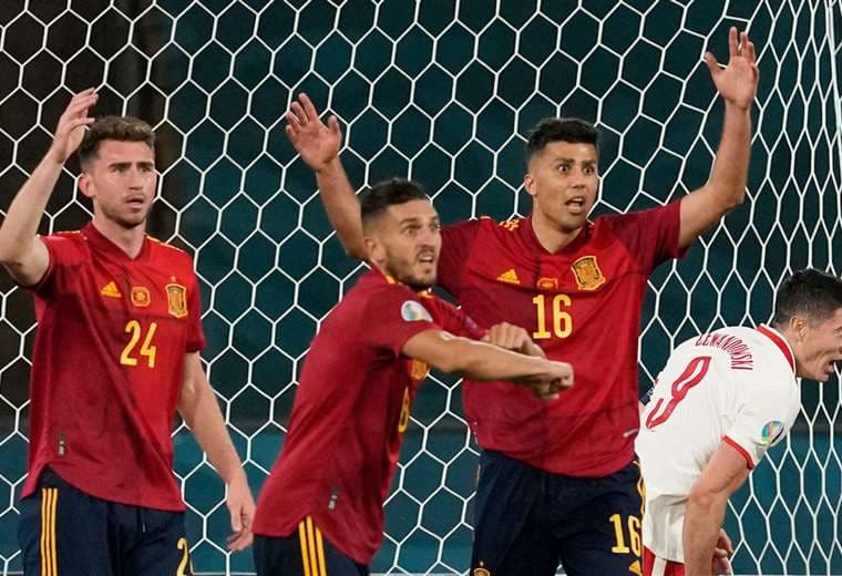 España igualó (1-1) ante Polonia la pasada fecha. Foto: AFP