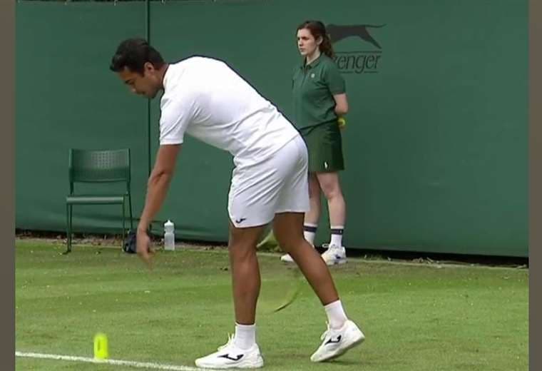 Hugo Dellien fue la tercera vez que participó en Wimbledon. Foto: FBT