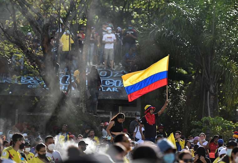 Protestas en Colombia. Foto AFP 