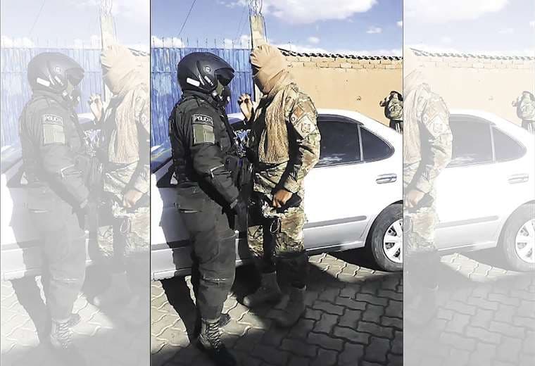 Policía incauta vehículo ‘chuto’ conducido por militares en La Paz