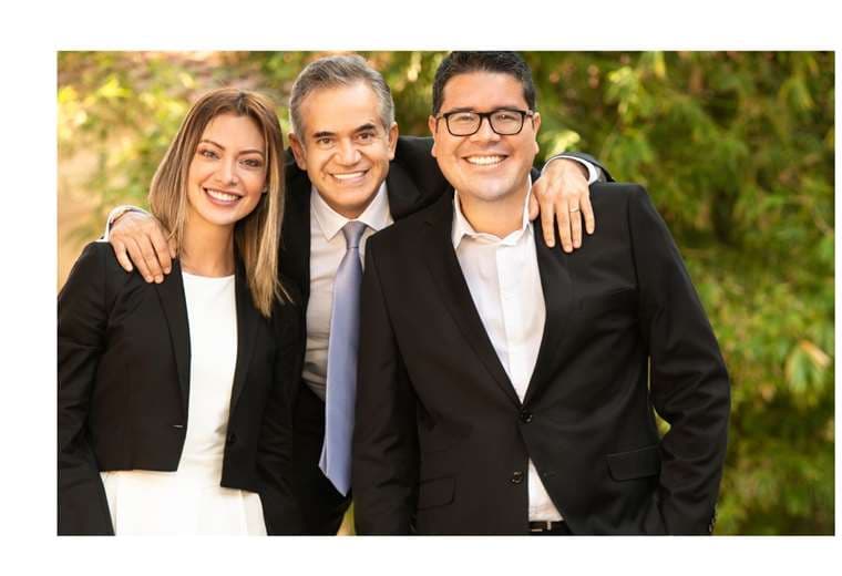 Ejecutivos de Amaszonas: Alexia Viruez, Sergio Urioste y Gary Rivero