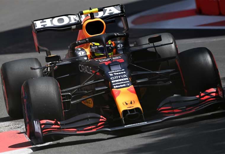 Sergio Pérez, de Red Bull, tuvo un gran rendimiento este viernes. Foto: AFP