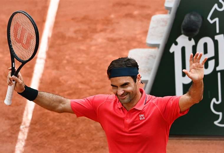 Roger Federer, tenista suizo que participa del Roland Garros. Foto: AFP