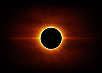 El anillo de fuego del eclipse anular de sol 