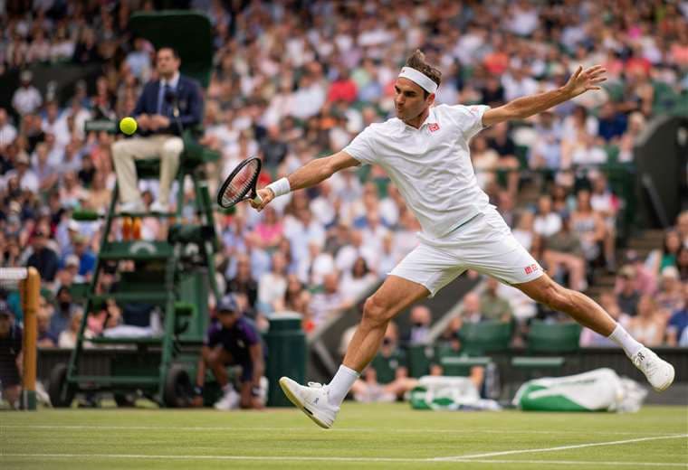 Roger Federer, un gran protagonista de Wimbledon. Foto: AFP