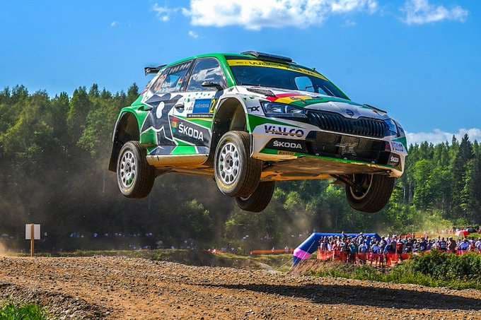 Marco Bulacia hizo una gran carrera en el rally de Estonia. Foto: MB