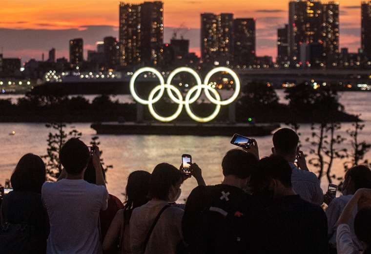Una vista de Tokio, horas previas a la inauguración de los Juegos. Foto: AFP