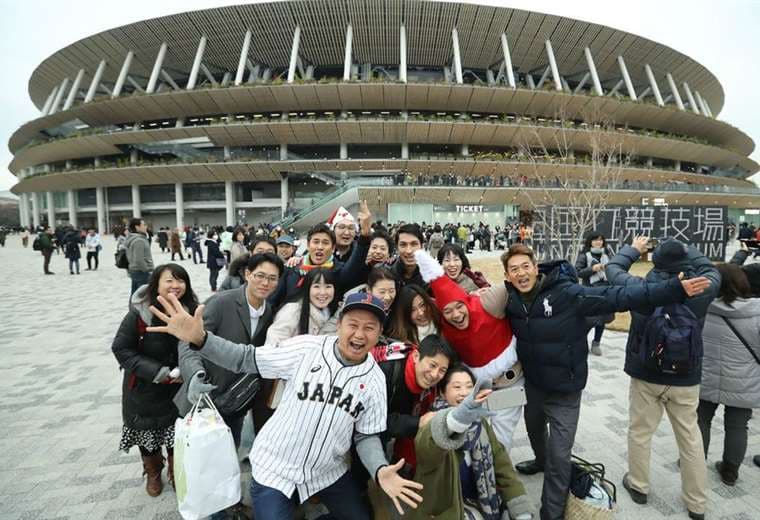 El nuevo estadio olímpico de Tokio. Foto: AFP