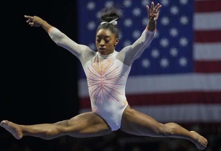 La gimnasta estadounidense Simone Biles va por el oro. Foto: Internet