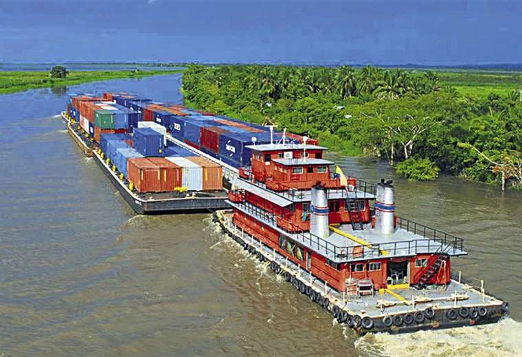 Efecto. El bajo nivel de caudal de la hidrovía Paraguay-Paraná limita el comercio 