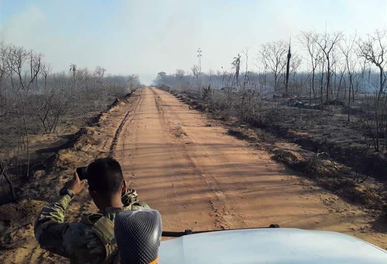 Los incendios arrasan con hectáreas de bosques y pastizales Foto: Gobernación