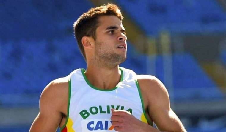 Bruno Rojas compitió este viernes en la prueba de los 100 metros planos. Foto: Internet