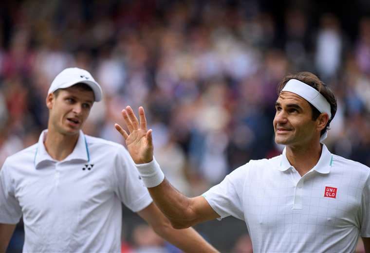 Federer se despidió este miércoles de Wimbledon. Foto: AFP