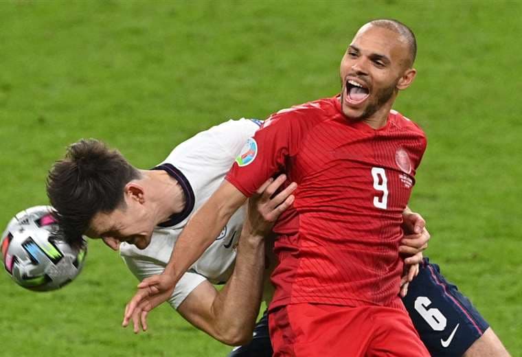 Inglaterra-Dinamarca fue una semifinal muy equilibrada. Foto: AFP