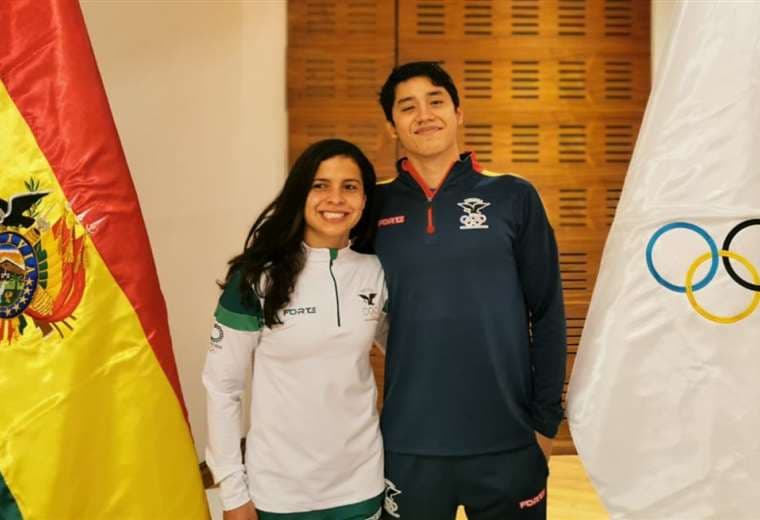 Karen Tórrez y Gabriel Castillo portarán la tricolor en Japón. Foto: COB