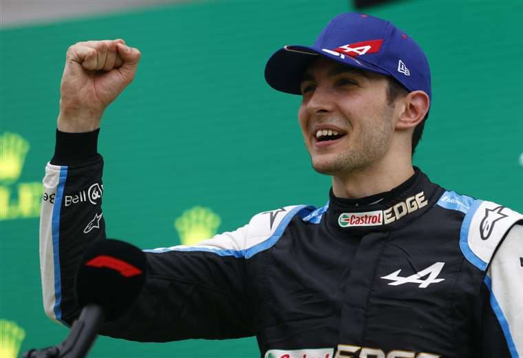 Esteban Ocon hizo historia este domingo en la Fórmula Uno. Foto: AFP