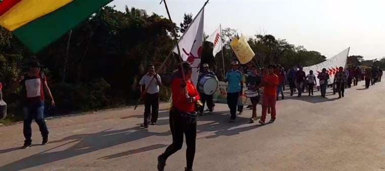 Los marchistas llegaron hasta proximidades de San Ignacio
