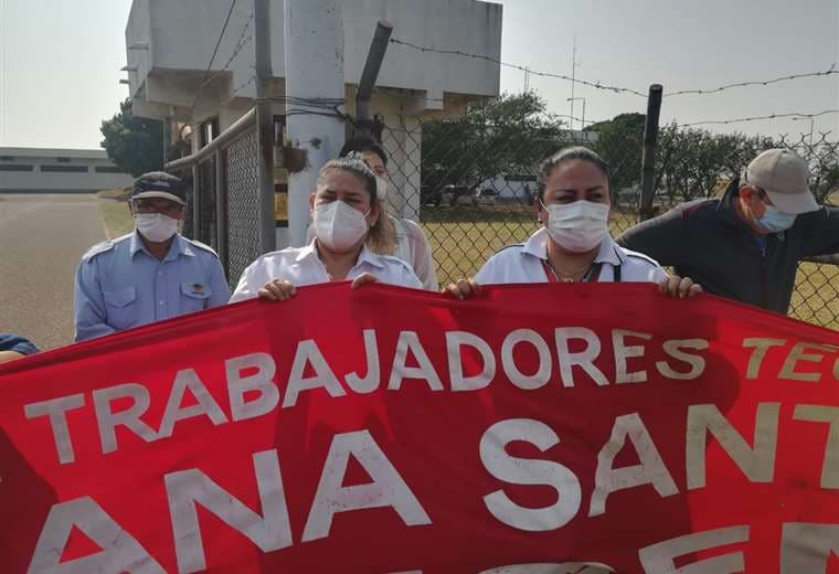 Trabajadores de Aasana Santa Cruz rechazan acuerdo/Foto: JC Torrezon