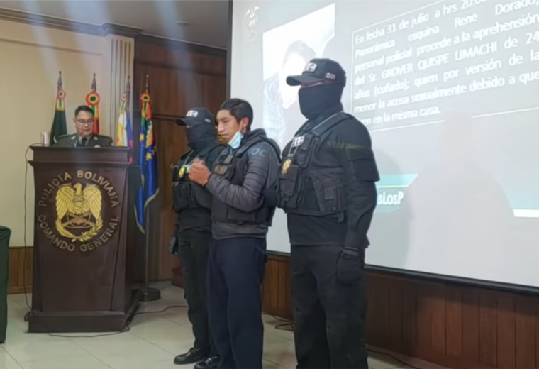 Las autoridades detuvieron al tío acusado de abusar a la menor en La Paz. Foto. ABI