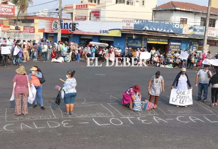 Protesta de gremiales. Fotos: Juan Carlos Torrejón