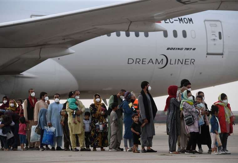 Afganos procedente de Kabul llegan a España/Foto: AFP