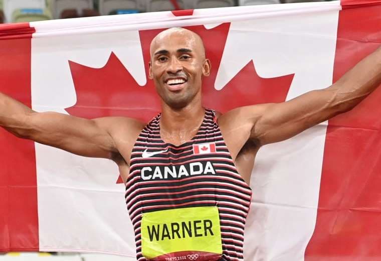 Damian Warner hizo historia en los Juegos Olímpicos Tokio 2020. Foto: AFP