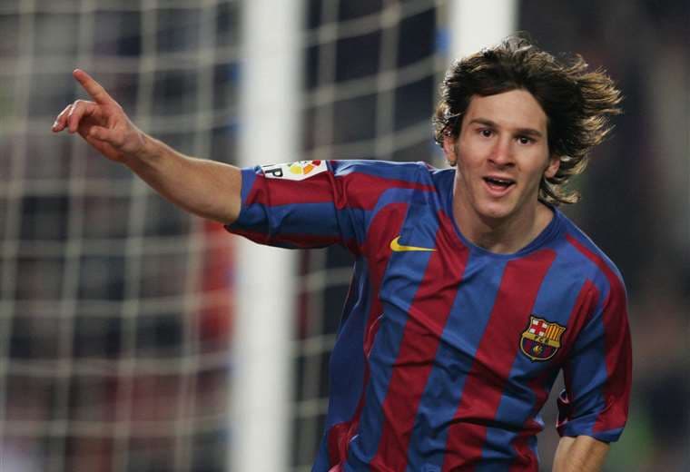 Messi debutó en el Barcelona a los 17 años. Foto: AFP