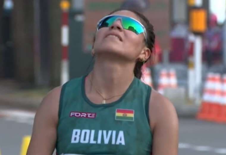 Castro fue la última boliviana en competir en Tokio 2020. Foto: Captura de pantalla