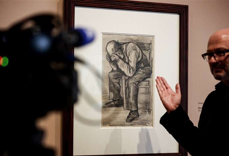 Exponen cuadro de Van Gogh por primera vez. Foto: AFP
