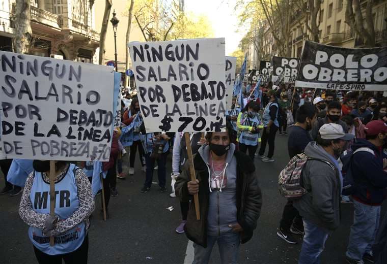 Marchas contra el gobierno en Argentina (Foto: AFP)