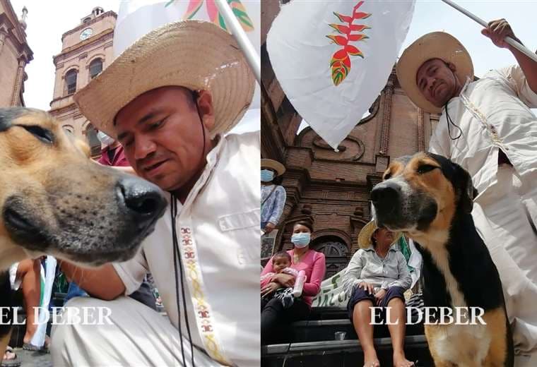 La cacique general chiquitana Beatriz Tapanaché bautizó al perro con el nombre de Penoco