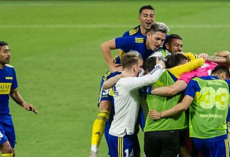 El festejo de los jugadores de Boca tras el triunfo por penales. Foto: Internet